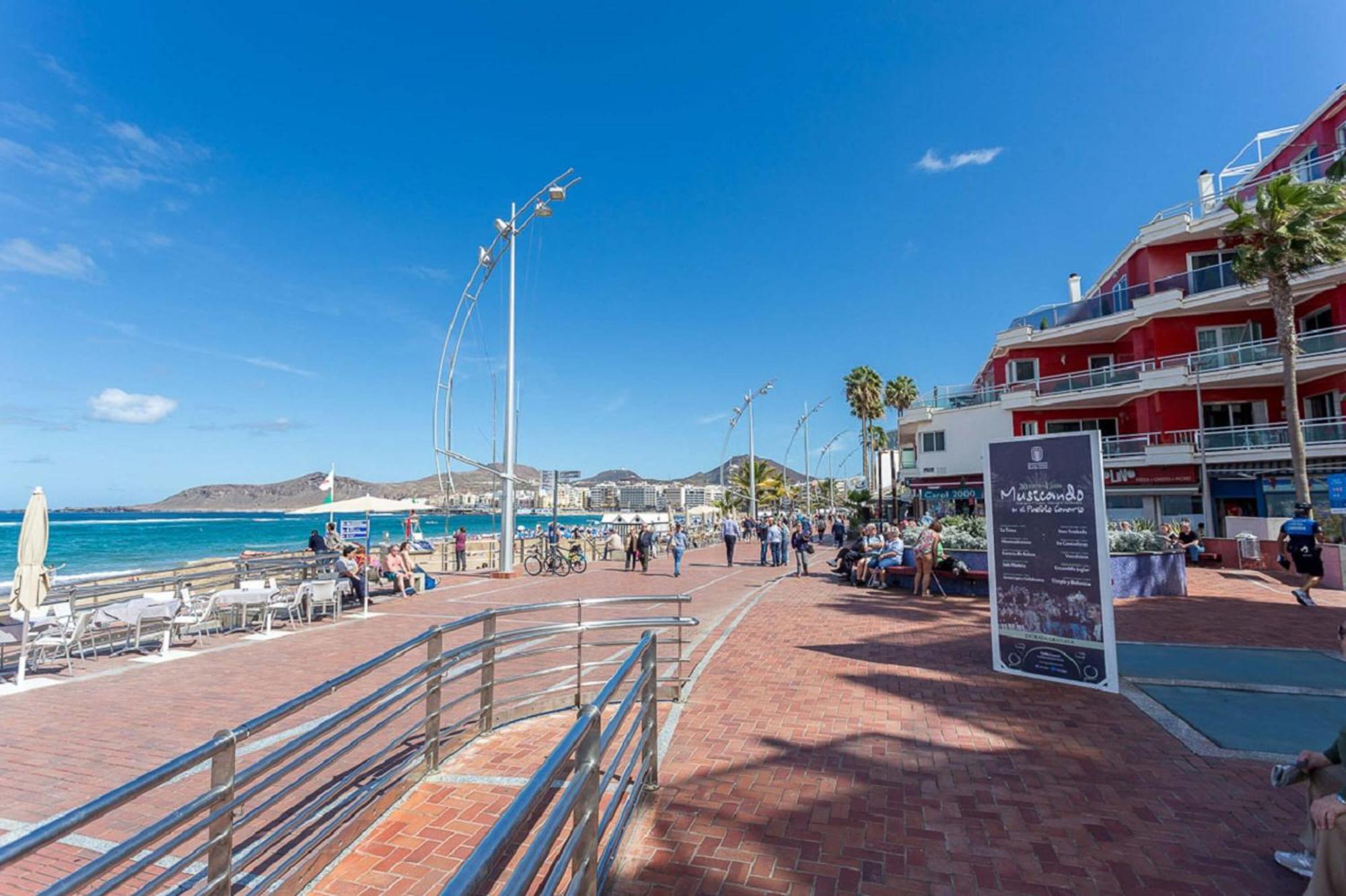 Estudio Con Balcon Playa Las Canteras Las Palmas Buitenkant foto
