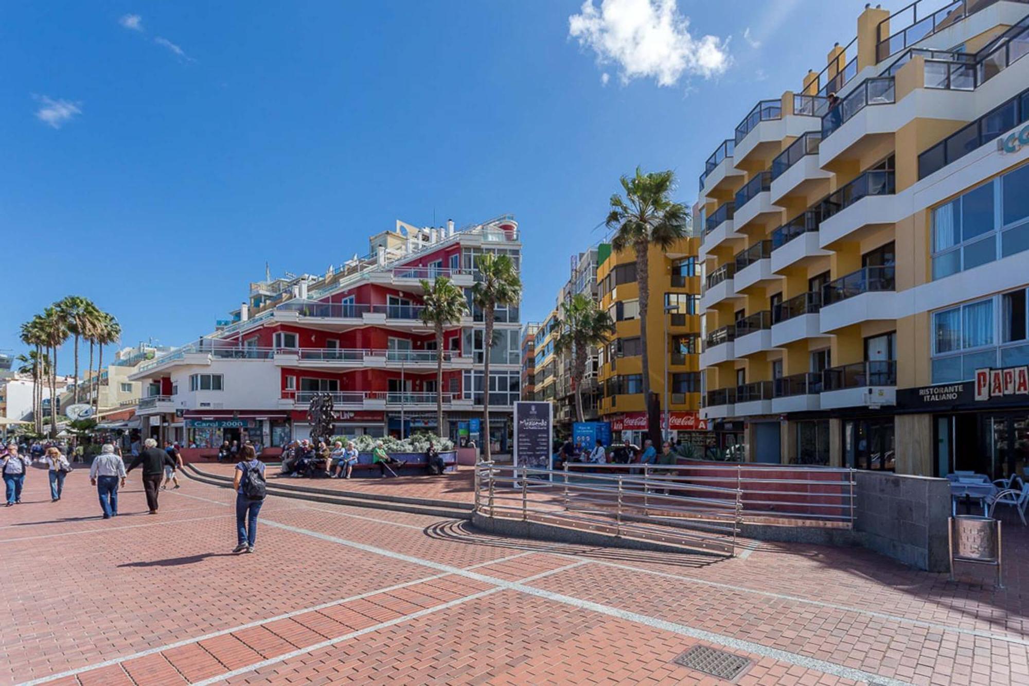 Estudio Con Balcon Playa Las Canteras Las Palmas Buitenkant foto